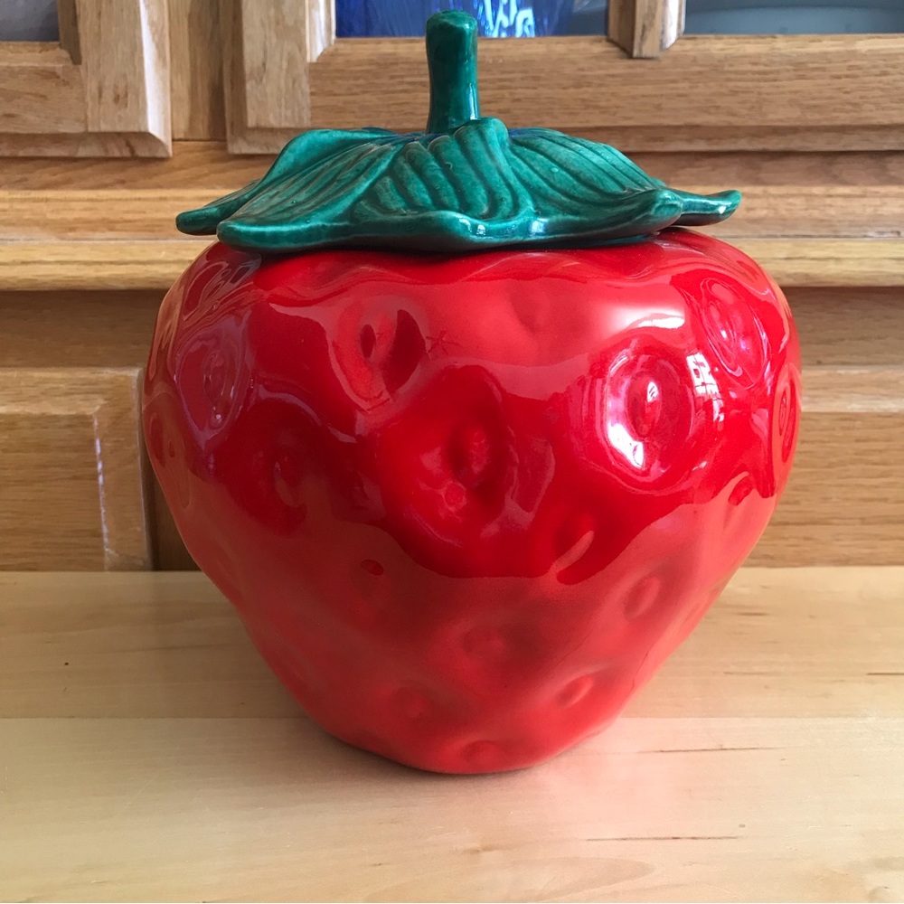 Strawberry cookie jar